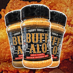 TUBBY TOM'S Buffalo Rub - Zingy Chicken Seasoning shaker