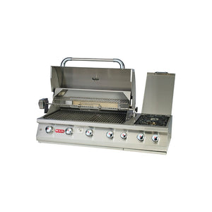 BULL 7 Burner Built in Natural Gas BBQ Grill Head with Double Side Burner With FREE Cover