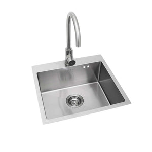 BULL Outdoor Kitchen Stainless Steel Sink with Faucet - Size options