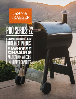 Traeger Pro Series 22 Blue Wood Pellet Smoker
