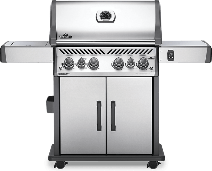 Napoleon Rogue SE525 Propane Gas 6 Burner BBQ - RSE525RSIBPSS With Sizzle Zone SIde Burner