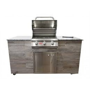 BULL STEER 3 Burner Built in Natural Gas BBQ Grill Head 304 Grade Stainless Steel 69009CE