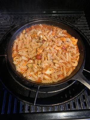 Another tasty dish - Seafood Pasta using EMBA Skillet