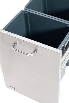 BULL Stainless Steel Built In Double Trash/ Recycle Drawer