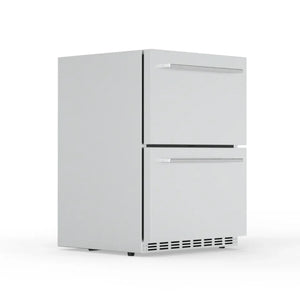 Outdoor Rated Stainless Steel Double Drawer Single Outdoor Fridge D150