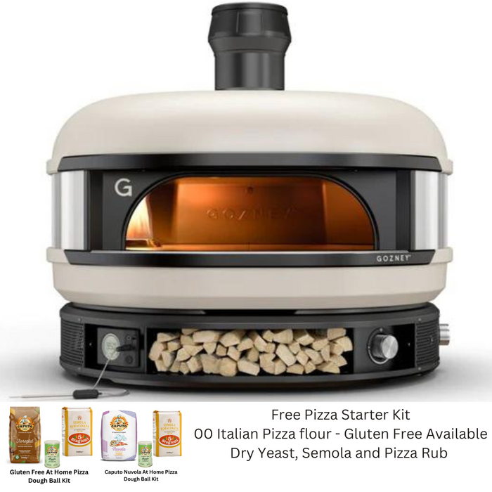 Gozney Dome Dual Fuel Bone White Pizza Oven with Free Starter Pack