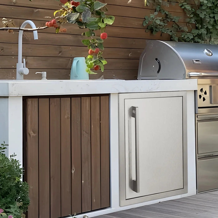 Stainless Steel Built in 45cm Single Access Door for Outdoor kitchens HCK-HW002