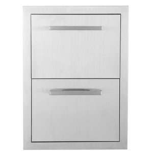 Stainless Steel Built in Double Drawer Unit for Outdoor Kitchens HCK-HW003