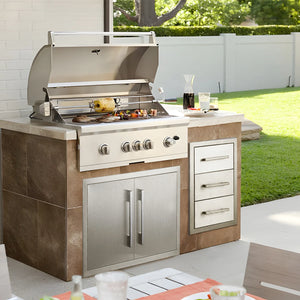 Stainless Steel Built in Triple Drawer Unit for Outdoor Kitchens HCK-HW004