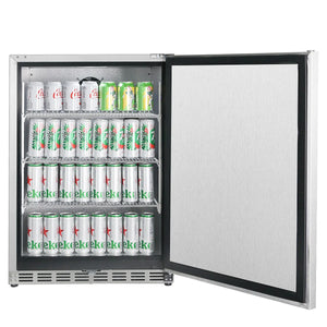 Outdoor rated 150ltr Stainless Steel Fridge c-150