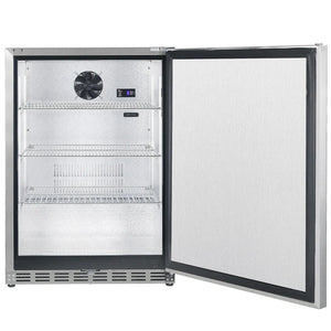 HCK Outdoor rated 150ltr Stainless Steel Fridge c-150