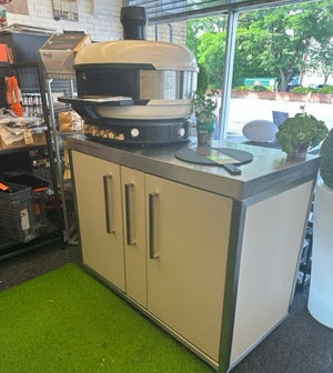 Elfin MO 120A Grey Free standing Outdoor Kitchen Cabinet Unit With optional Fridge, sink and Hob