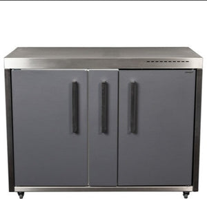 Elfin MO 120A Grey Free standing Outdoor Kitchen Cabinet Unit With optional Fridge, sink and Hob