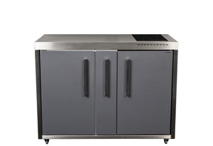 Elfin MO 120A Claret Free standing Outdoor Kitchen Cabinet Unit With optional Fridge, sink and Hob