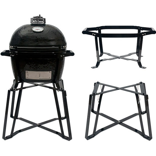 Primo Oval Jr200 GO Cradle and stand Ceramic BBQ Grill Package