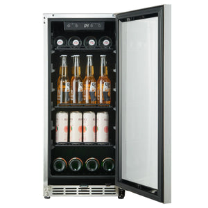 Outdoor Rated Slimline Glass Door Fridge 90Ltr SC-90