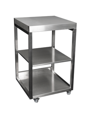 Elfin Free Standing 60cm Stainless Steel Outdoor Food Prep Table with Shelves