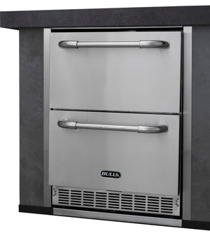 BULL Premium Double Drawer Outdoor Rated Stainless Steel Refrigerator