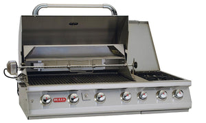 BULL 7 Burner Built in Natural Gas BBQ Grill Head with Double Side Burner