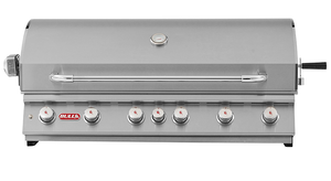 BULL Diablo 6 Burner Built in Natural Gas BBQ Grill Head with Rotissierie and cover