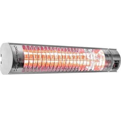 Evergreen Pro 2KW Chrome Infrared Electric Wall mounted Outdoor Patio Heater With Remote Control
