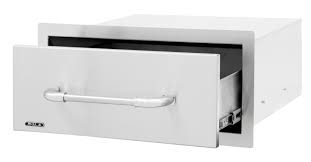 BULL Stainless Steel Outdoor Built In Single Drawer With Size Options