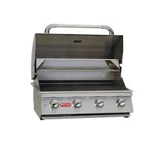 BULL LONESTAR 4 Burner Built in Natural Gas BBQ Grill Head With Internal Lights and Cover