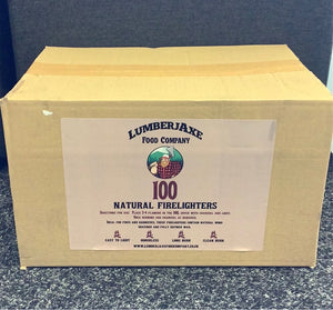 100 Natural fire lighters box