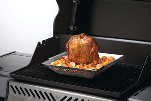 Napoleon Stainless Steel Wok and Beer Can Chicken Roaster. 56024.
