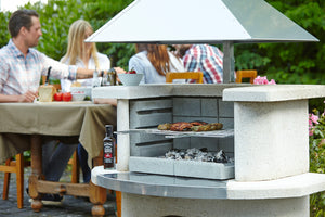 Buschbeck Venedig Masonry Barbecue with Stainless Steel Hood